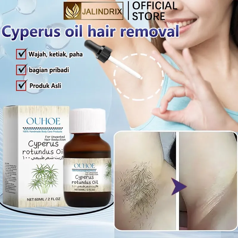 Cyperus rotundus oil hair removal care oil original cyperus rotundus hilangkan bulu Menghilangkan Bulu Ketiak Permanen Penghambat Untuk Wajah, Paha