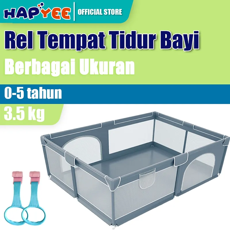 Hapyee Pagar Bayi Bermain Mandi Bola Anak Pembatas Kasur Pagar Mainan Anak Playground Anak