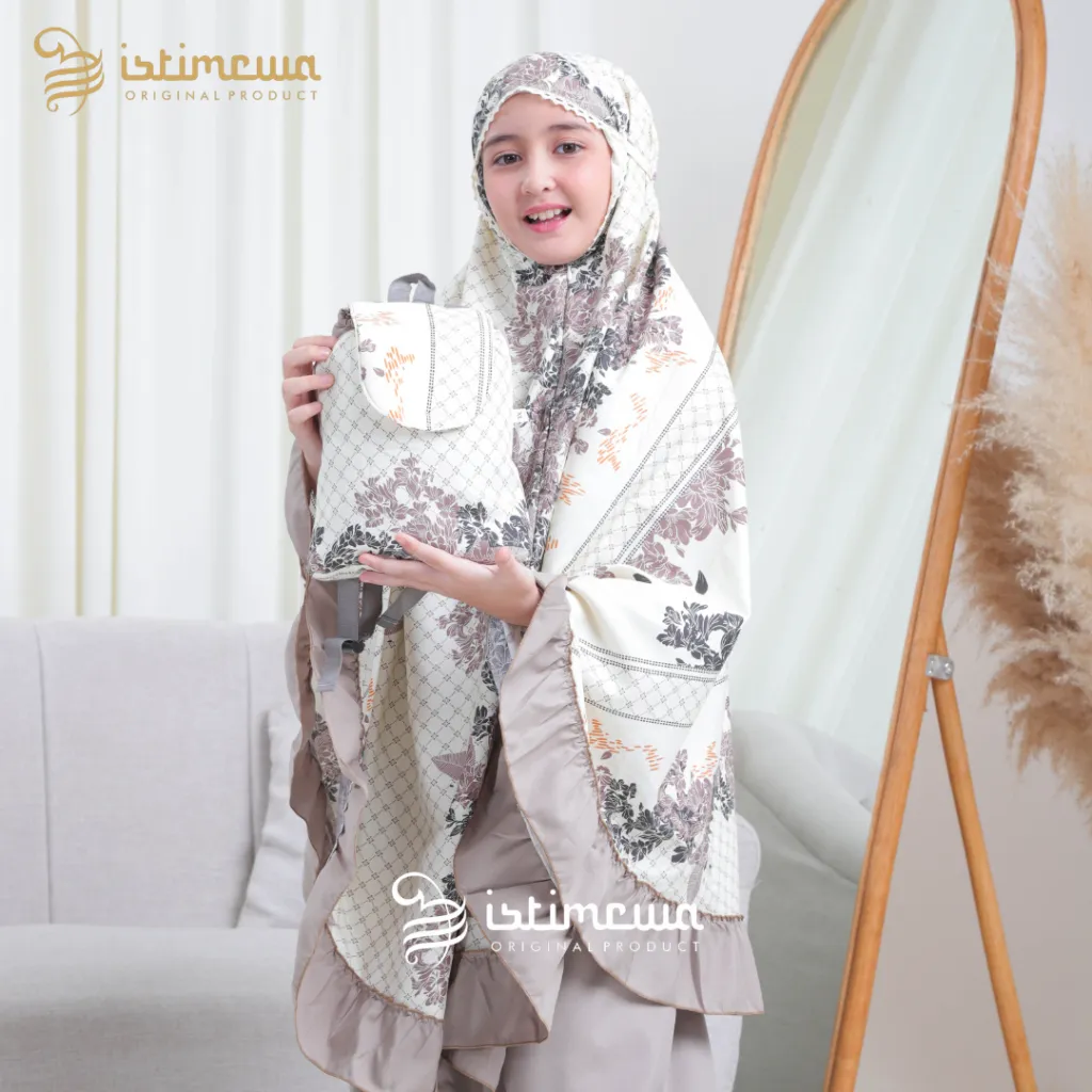 Istimewa - Mukena Anak Tanggung Tas Ransel Gendong 2in1 Bianca Series