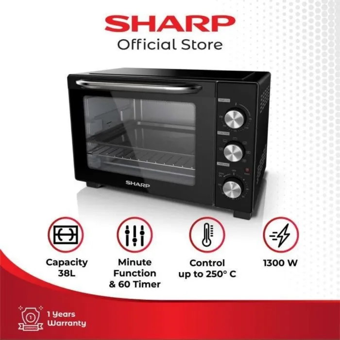 SHARP Oven Listrik 38 Liter EO-38BK