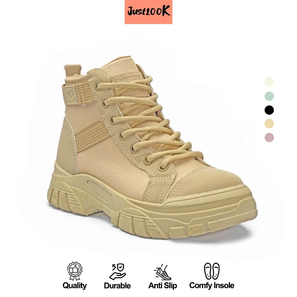 JustLook Yoonsol Sepatu Sneakers Boots Wanita Sneakers Shoes