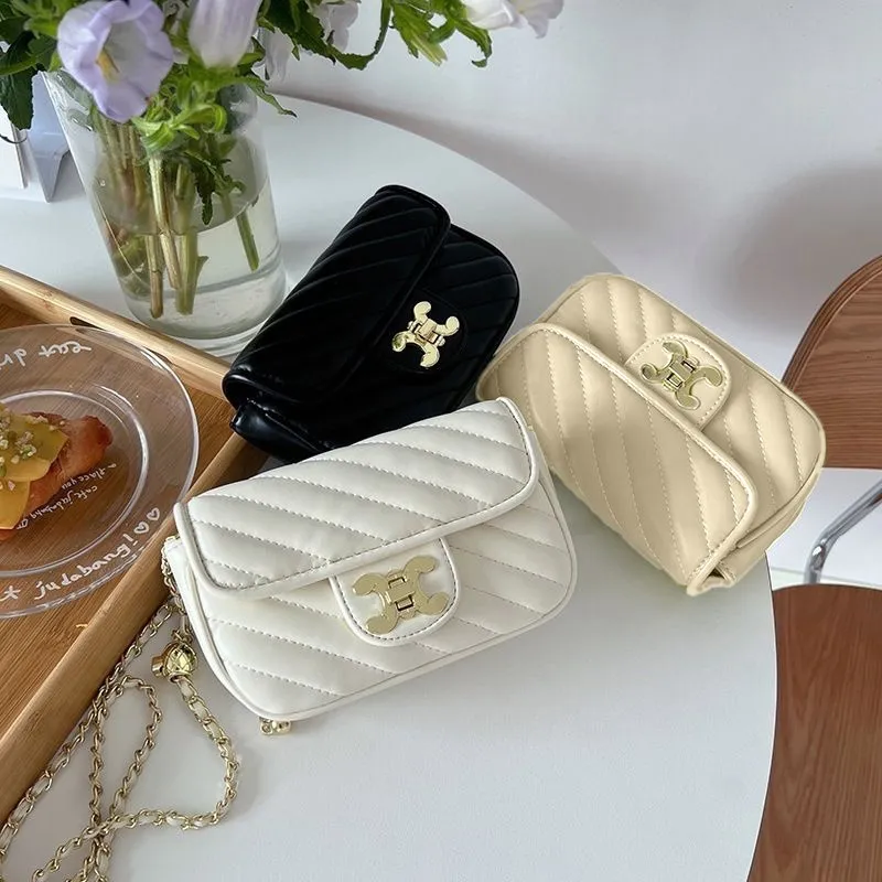 Tas Selempang Kulit Wanita Tas wanita Tas kondangan Dompet Hp Cewek Rantai Luxury Mini Bag Wanita