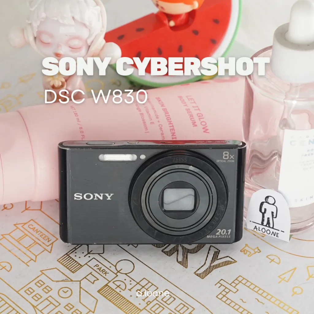 SONY CYBER-SHOT W830 DIGICAM HITAM — KAMERA POCKET SLIM & ELEGAN