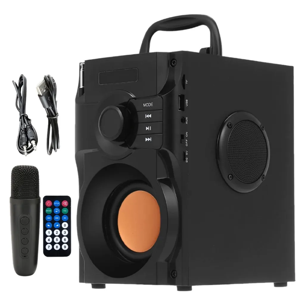 Bluetooth Speaker Portable 1 tahun garansi bisa di charge Karaoke Radio FM USB subwoofer stereo