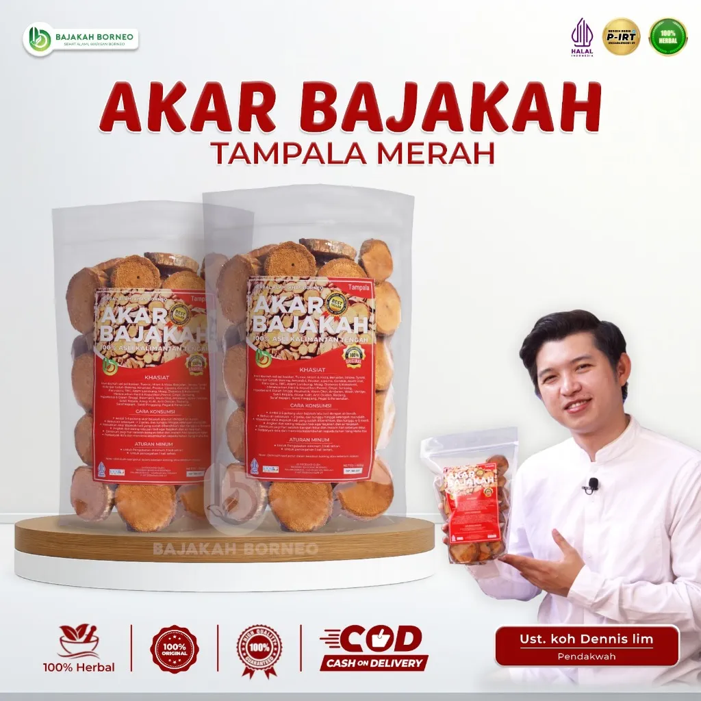 Akar Bajakah Asli Kalimantan Tampala Merah 1kg - Atasi Benjolan Kista Miom Asam Lambung Hipertensi Pencernaan - Herbal Tradisional 100% Original
