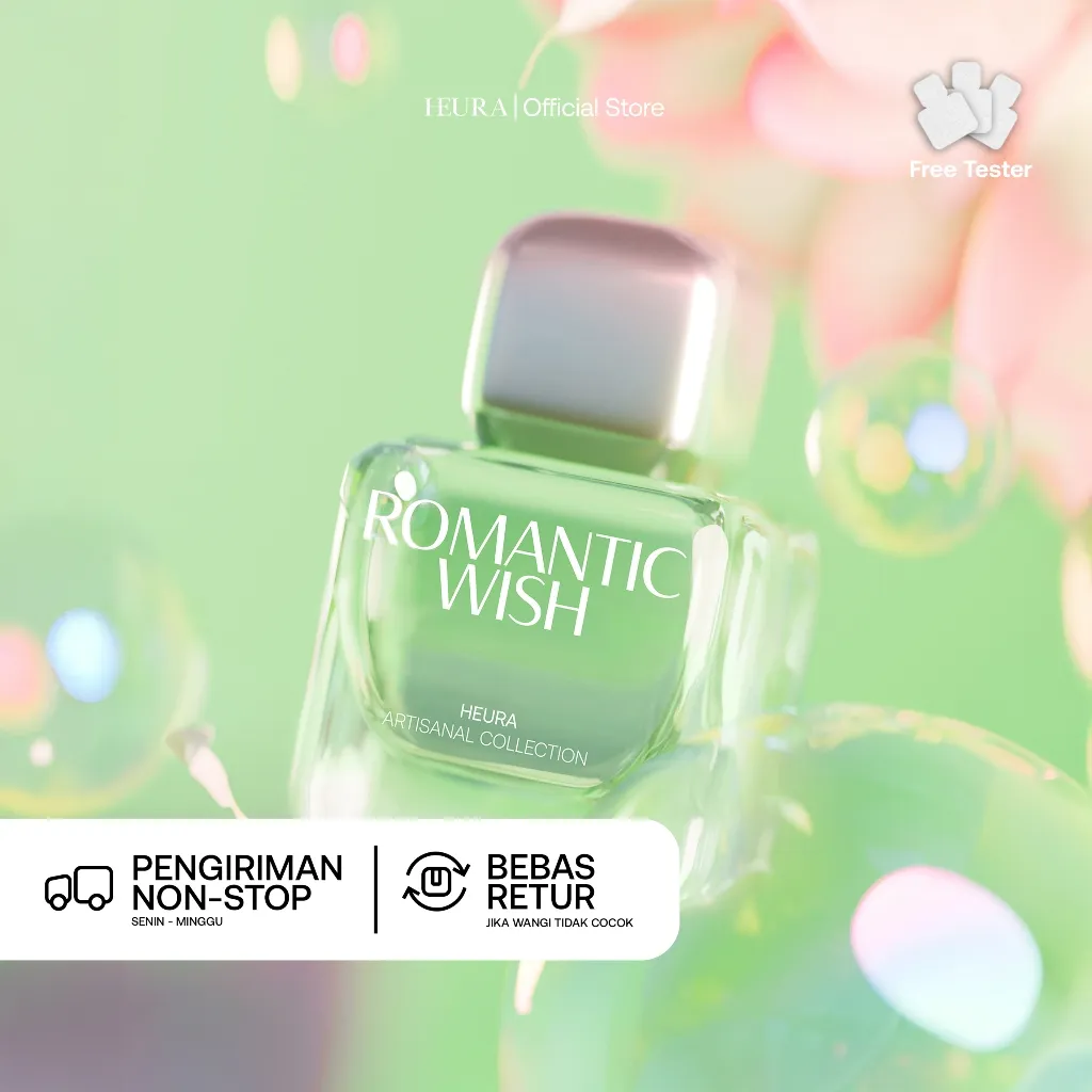 HEURA Romantic Wish - Extrait de Parfum - Aroma Fresh Floral Elegant Calming Parfum Tahan Lama