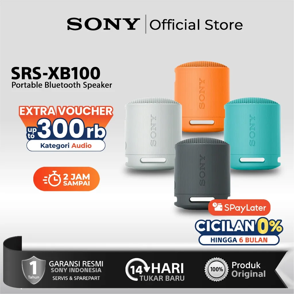 SONY SRS-XB100 Extra Bass Bluetooth Speaker / SRS XB100 / SRSXB100