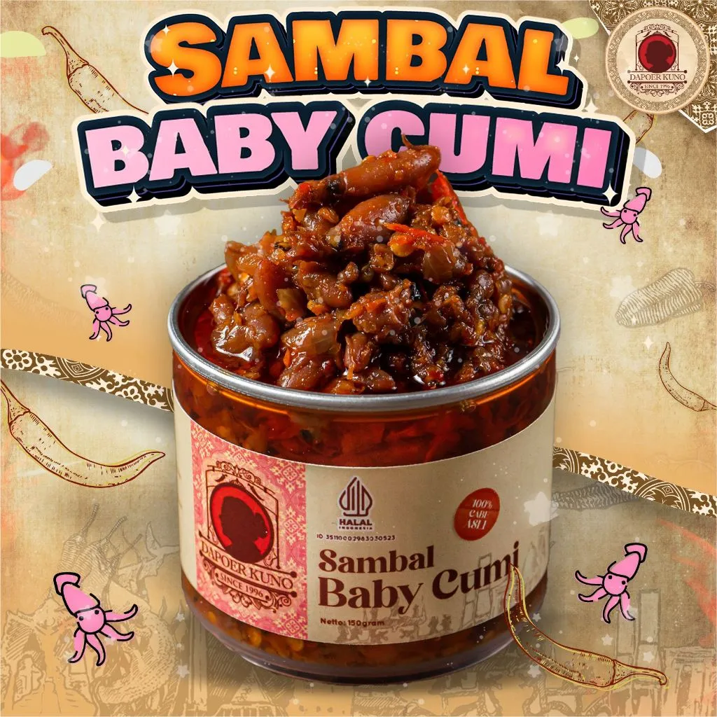 Dapoer Kuno - Sambal Baby Cumi 150gr