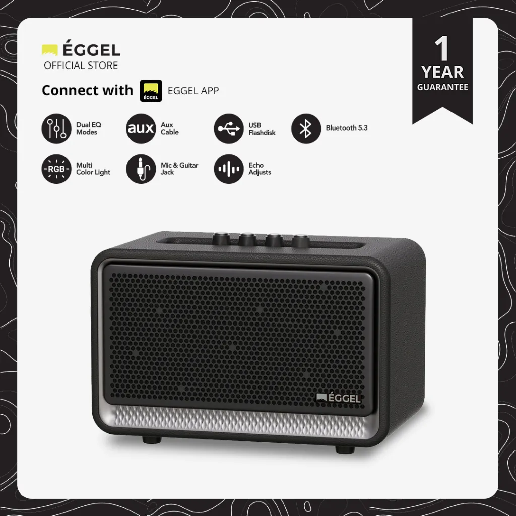Eggel Home 3 Portable Bluetooth Speaker with Karaoke Function
