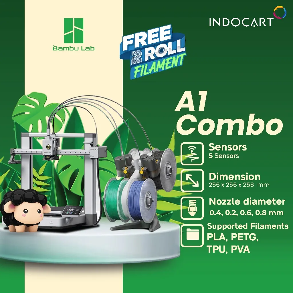 3D Printer BambuLab A1 COMBO Multi Colour Printing with Full-Auto Calibration 3D Printing