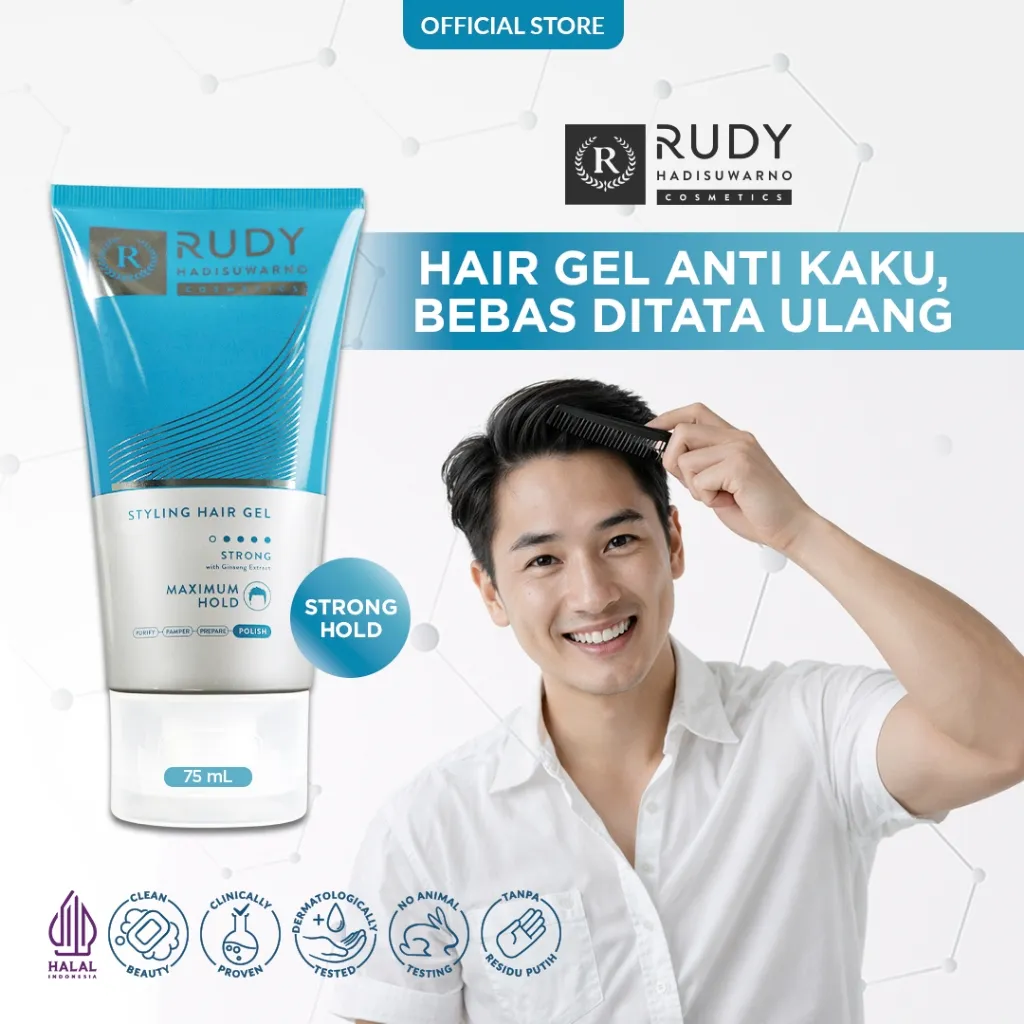 Rudy Hadisuwarno Cosmetics Styling Hair Gel Strong 75 ml
