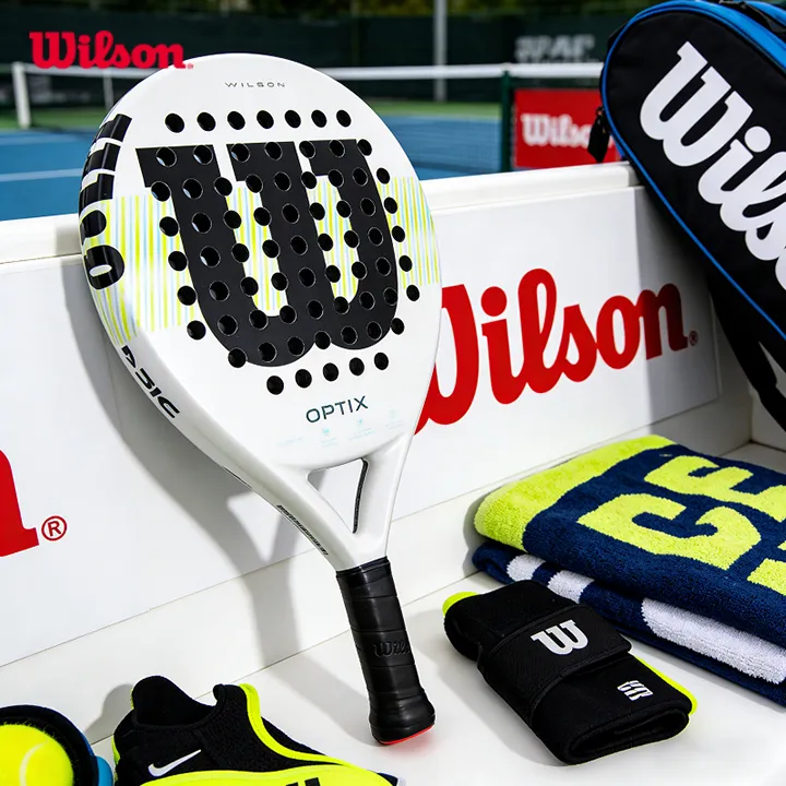 Wilson OPTIX V1 Padel Rackets Raket Padel Set Tas Raket Padel Grip Size 2 - WR181611U/WR181711U