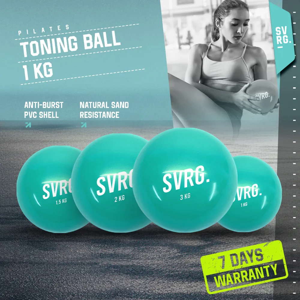 SVRG Toning Ball 1kg - 3kg - Bola Senam Yoga & Pilates - Medicine Ball