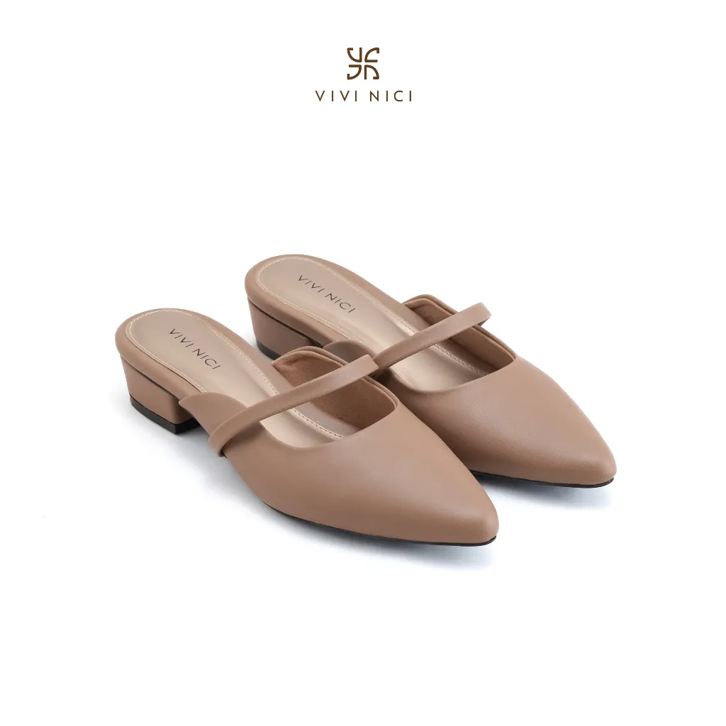 VIVI NICI - Lillie Sandal Mules Wanita Hak 3 Cm