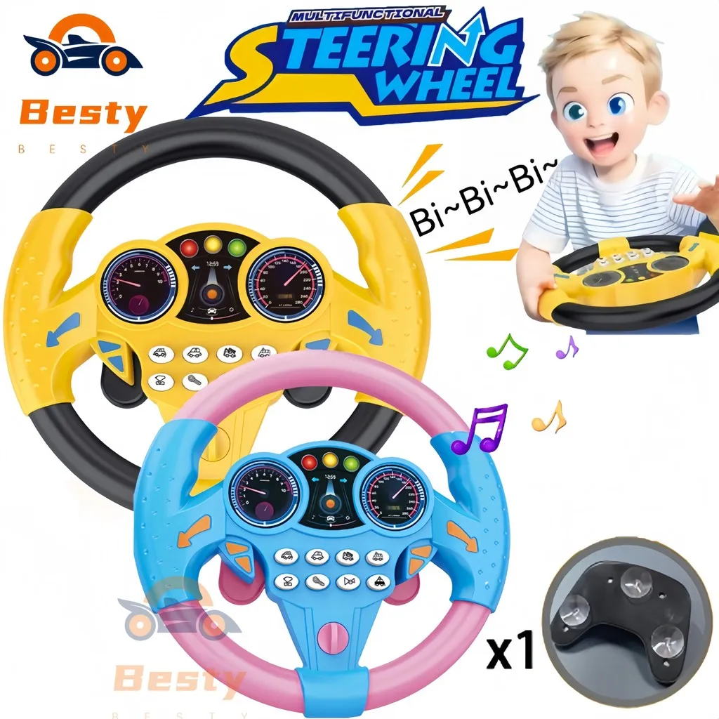 Besty Mainan Simulasi Setir Mobil Kemudi Mainan Edukasi Setir Setiran Mobil Driver Steering Wheel