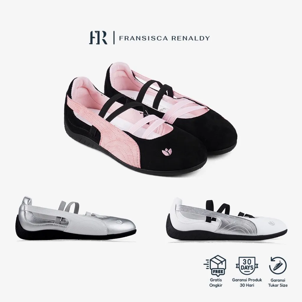 Fransisca Renaldy Sepatu Flatshoes Ballerina Sneakers Wanita Casual Size 36-40 L.lilo