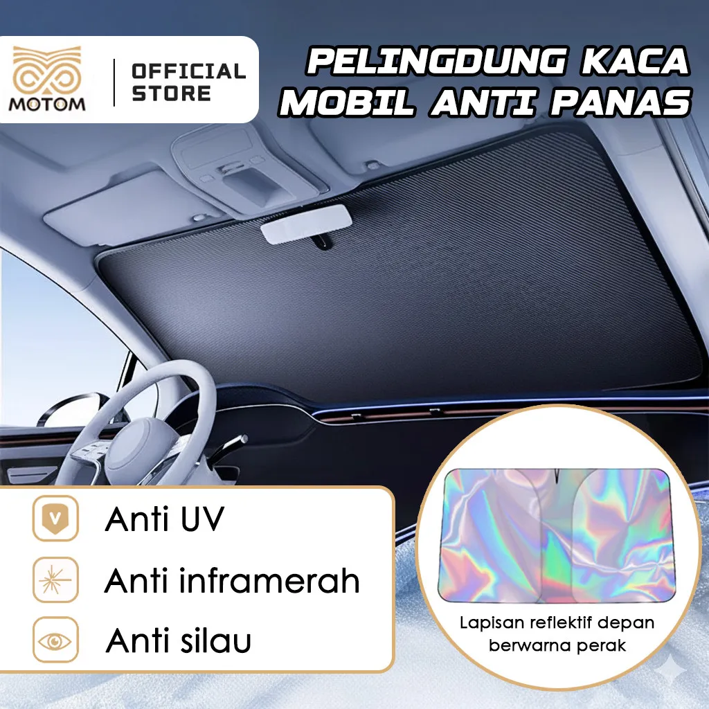 Pelindung matahari mobil baru yang lebih tebal/penghalang insulasi jendela/pelindung matahari depan mobil/ukuran bukaan 145x80cm