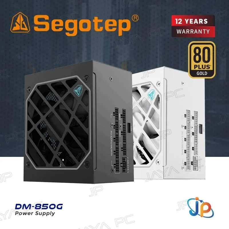 Segotep DM-850G ATX 3.1 PCIE5 850W PSU - Power Supply 850 Watt 80+ Gold Full Modular