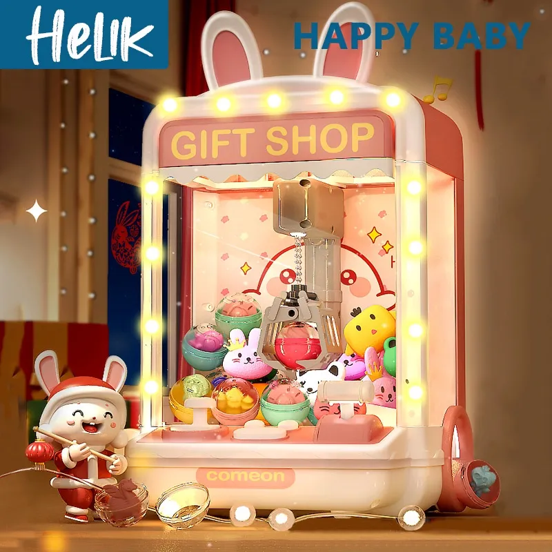 Claw Machine Jumbo Mainan Mesin Capit Boneka Anak dengan Lampu Musik Boneka Gratis