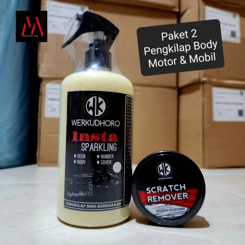 Paket 2 Pengkilap Mobil Hitam Silver Putih Merah / Penghilang Jamur Body Mobil / Pembersih Kendaraan
