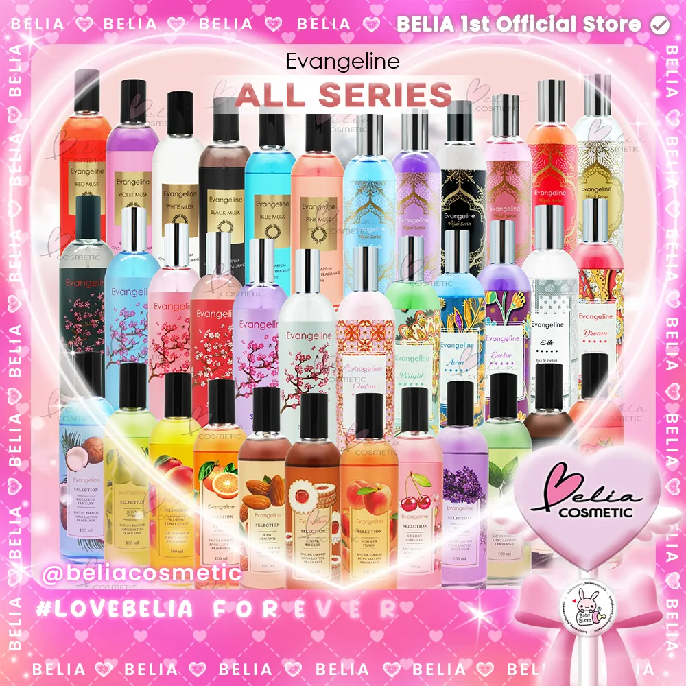 ❤ BELIA ❤ EVANGELINE EDP Eau De Parfum 100ml | Selection | Hijab Series | Batik | Musk | Sakura Parfume | Long Lasting Fragrance