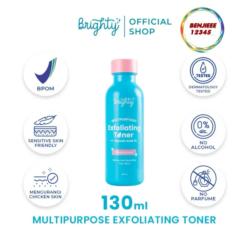 Brighty Multipurpose Exfoliating Toner 130ml BRIGHTY brighty toner ketiak