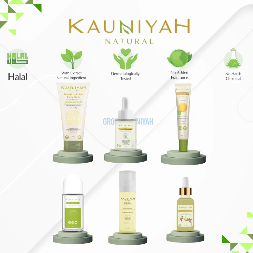 Kauniyah Natural - Kauniyah Skincare - Face Wash - Face Ampoule - Face Oil - Deodorant - Sunscreen