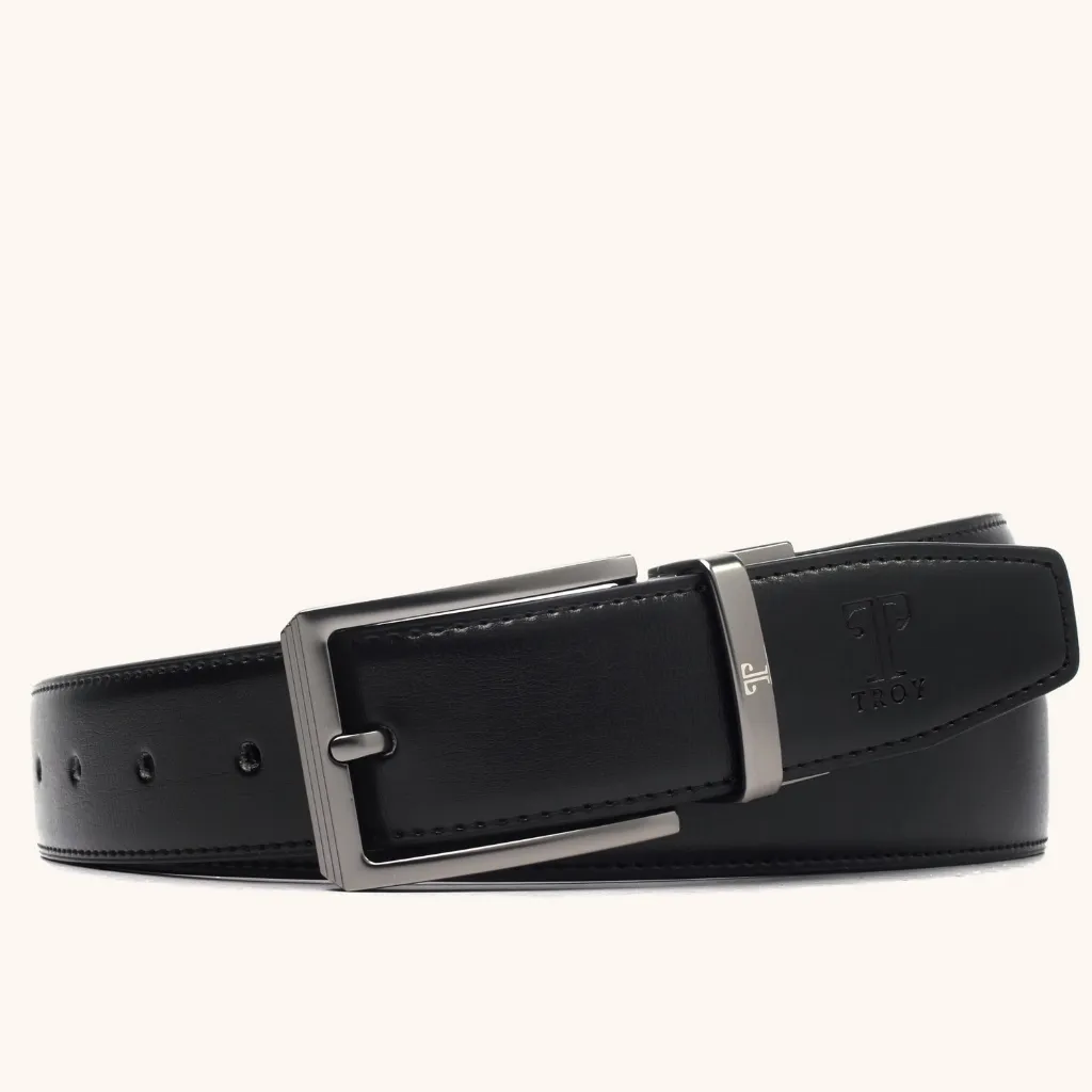 TROY Gesper Sabuk Ikat Pinggang Pria Modern Reversible Bolak Balik Untuk Kantor Casual Resmi Arum