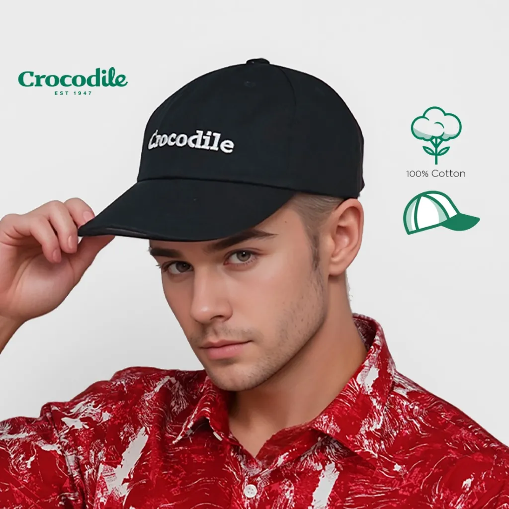 Topi Vintage Jeans - Crocodile original bahan katun 100%