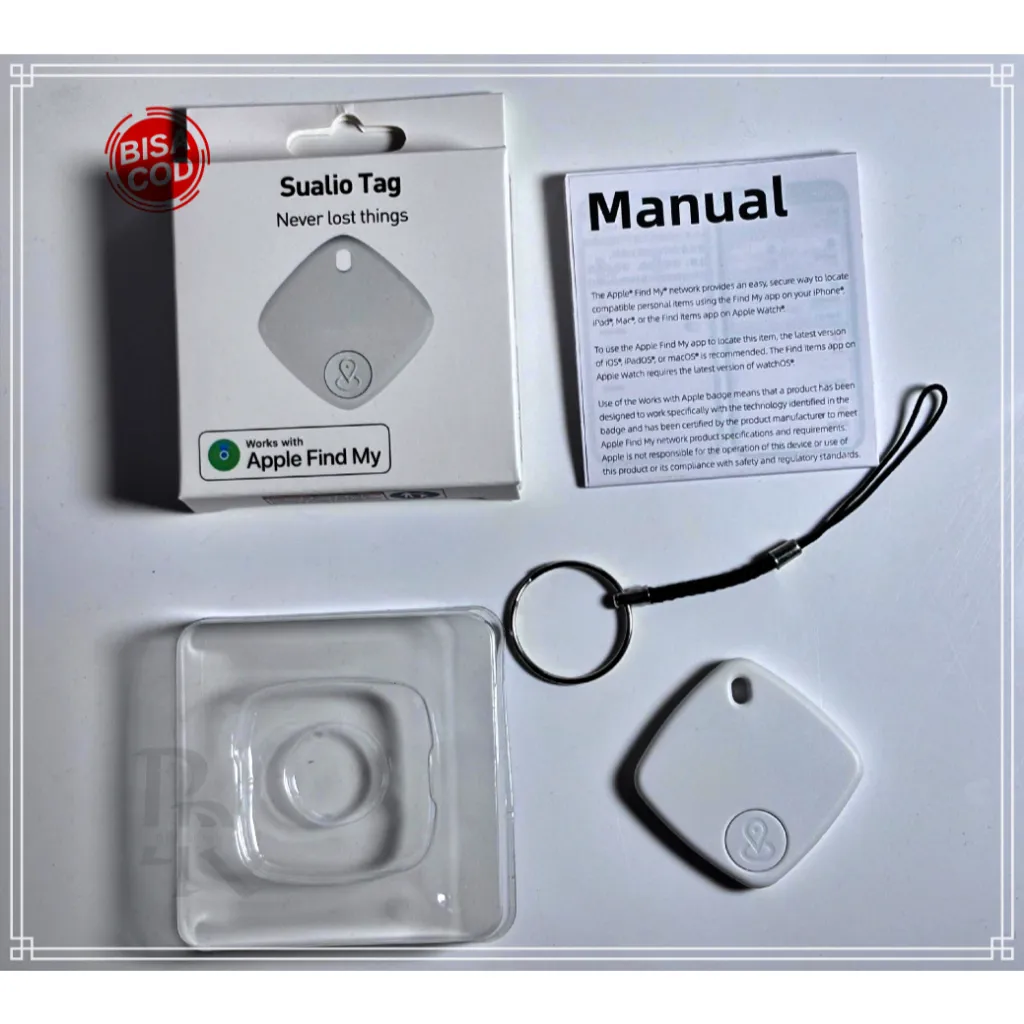 Perangkat Pintar Pelacak GPS Tracker Mini – Lokasi Tracking Real Time, Anti Lost Hilang, Support iOS Bluetooth, Cocok Kunci/Motor/Barang,