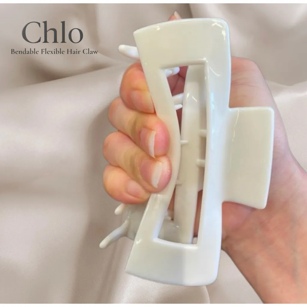 ChloClip - Jepitan Rambut Flexible Anti Patah Anti Pecah - Model Korea Fleksibel