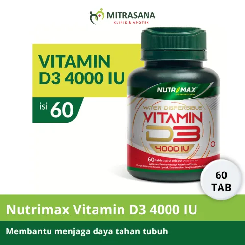 Nutrimax Vitamin D3 4000 IU - Memenuhi Kebutuhan Vitamin D
