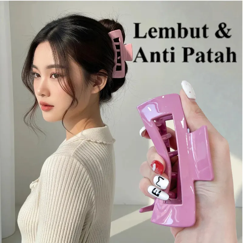 Jepitan Rambut Silikon Lembut Anti Patah Jedai Anti Pecah Hairclip Wanita