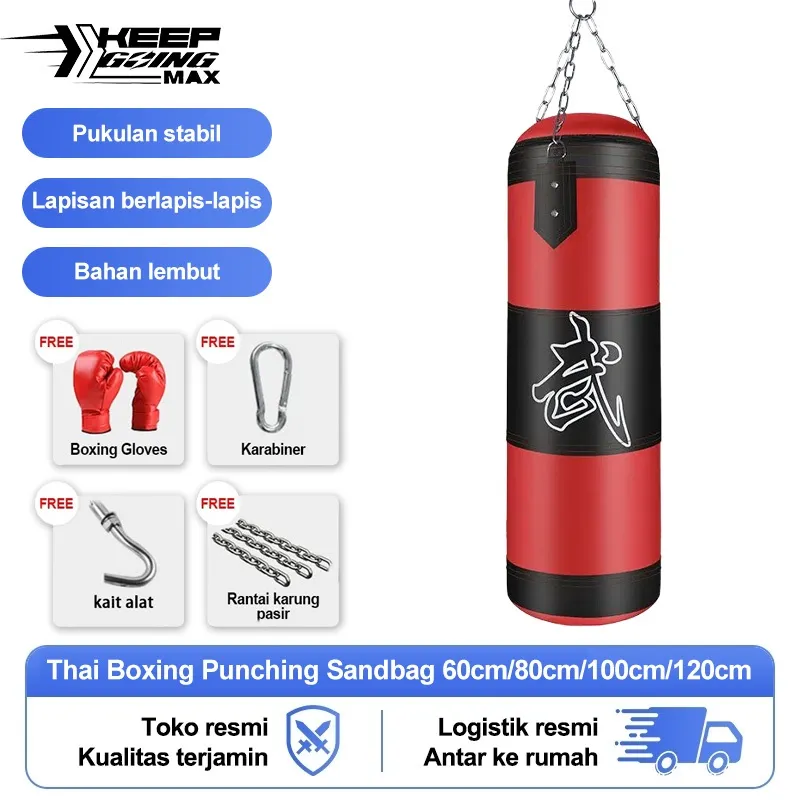 Samsak Sarung Tinju Boxing Punching Sandbag 80cm