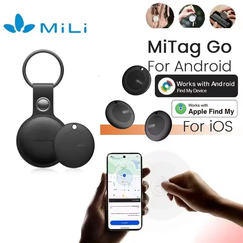 For Android & iOS MiLi MiTag Go GPS Bluetooth Tracker Item Finder Dan Pet Locator For Find My Device