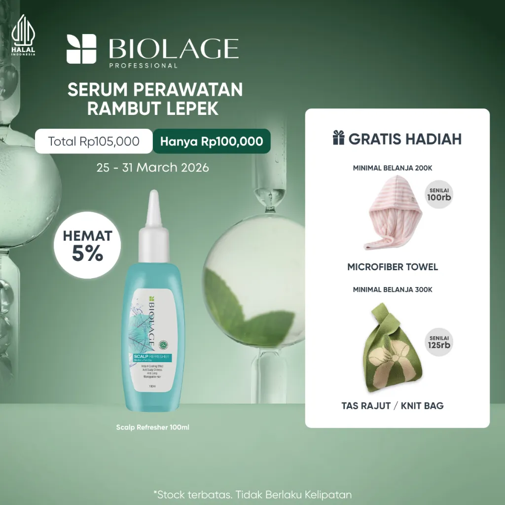 Biolage Scalp Refresher 100 ml - Serum Professional Perawatan Rambut Lepek
