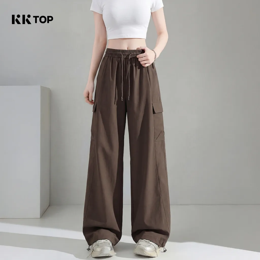 KKTOP - Celana Cargo Unisex Wanita – Training Jogger Outdoor Sejuk & Bernapas (Cargo002)