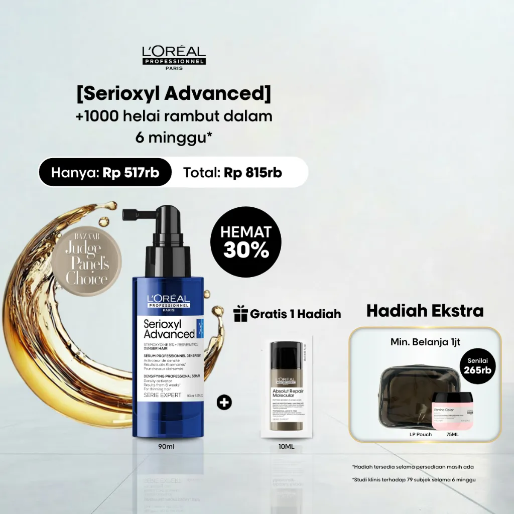 Serioxyl Advanced Hair Serum 90ml - Untuk Penumbuh Rambut Lebih Lebat by L'Oreal Professionnel