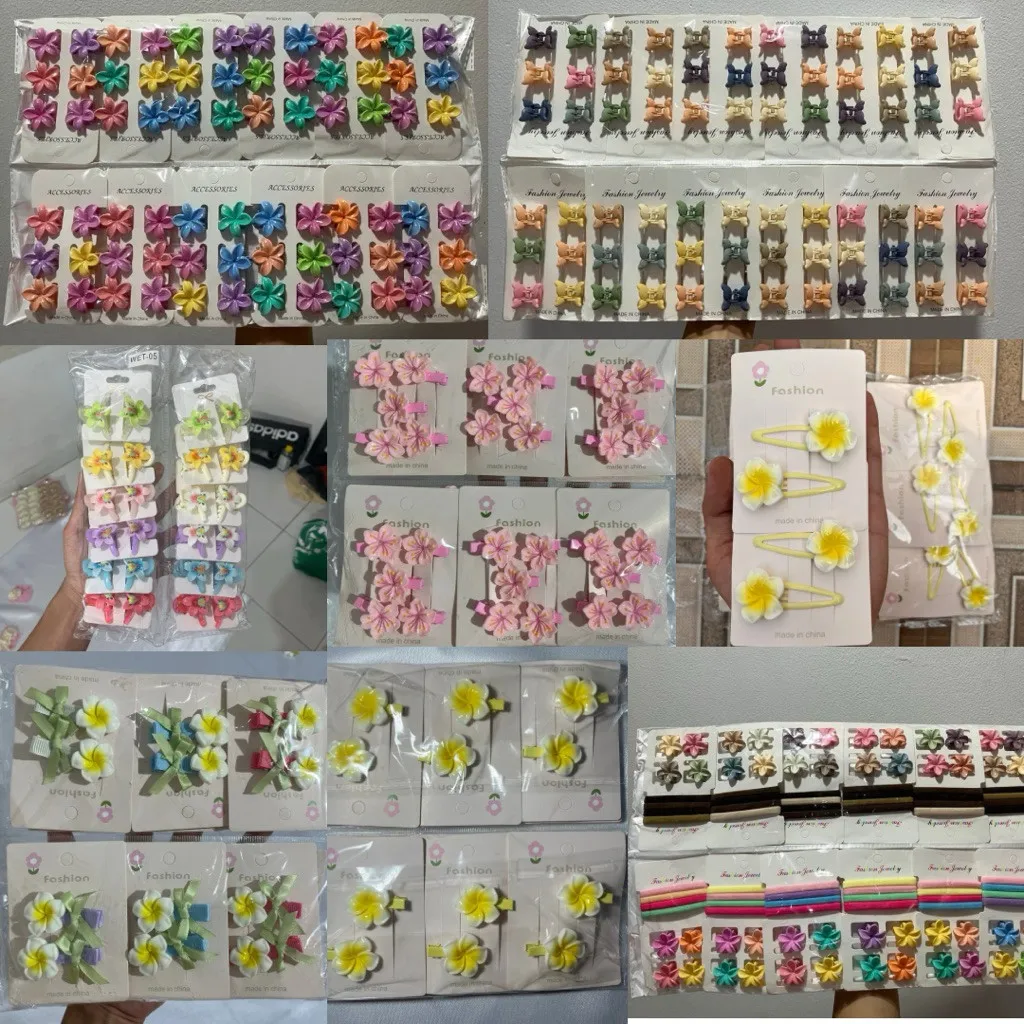 (ETALASE KE 1) GROSIR PERLUSIN TERMURAH (5 motif) JEPITAN CLIPS LUCU KUALITAS PREMIUM IMPORT