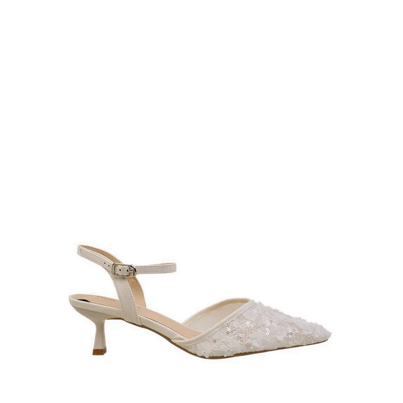 Payless Nine West Womens Haite Kitten Heels - Off White_04