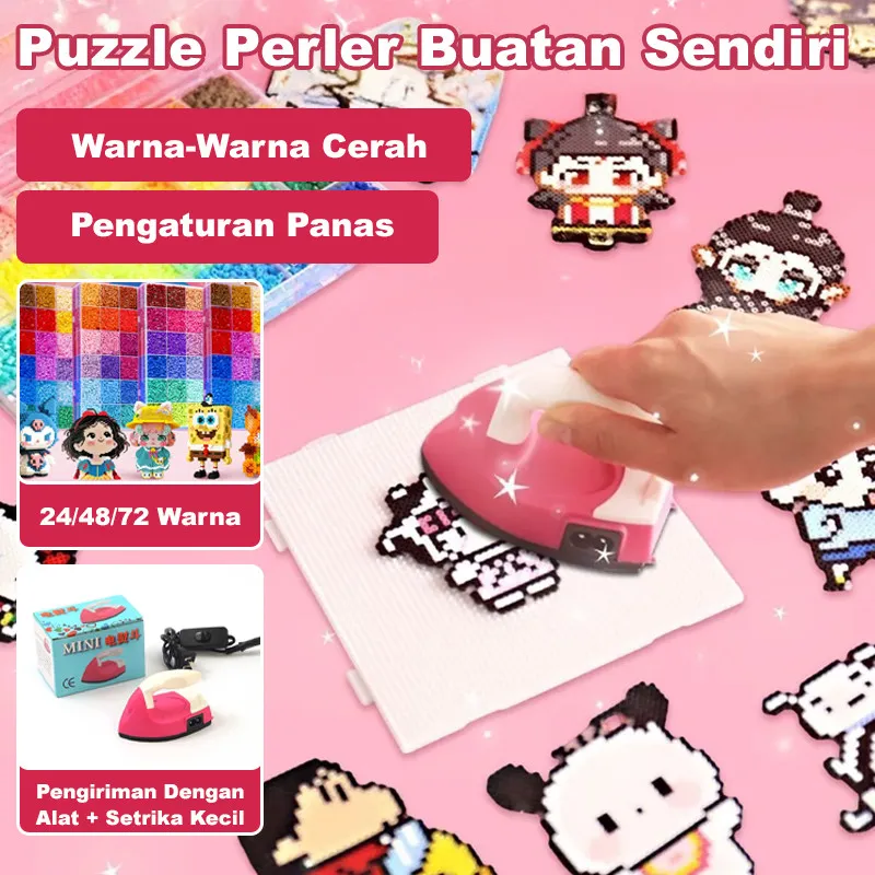 LENGKAP Setrika Alat Seni Pixel JMY - Perangkat Lengkap Seni Mosaik & DIY Kreatif untuk Anak/Peralatan Kerajinan Pixbrix/Set Seni Edukatif dengan Setrika