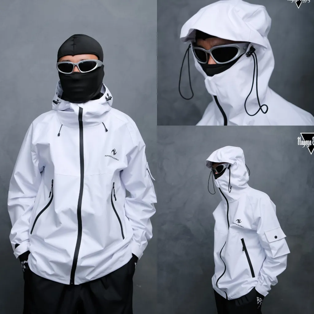 Jaket Gorpcore Parasut Outdoor Waterproof Windbreaker Simple Polos Pria Wanita Distro Original Nagoya Supply