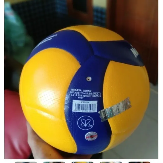 BOLA VOLLEY /VOLLY /VOLY V300W - V 300 W GRADE ORI TEBAL EMPUK JAMIN EMPUK PU TEBAL GLOSY KILAP