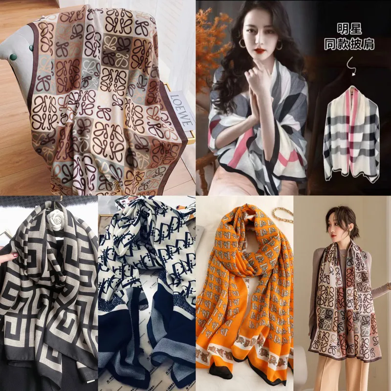 MAYSTAR Syal Korea Cashmere Immitation Fashion Winter Autumn Musim Dingin Syal - 12