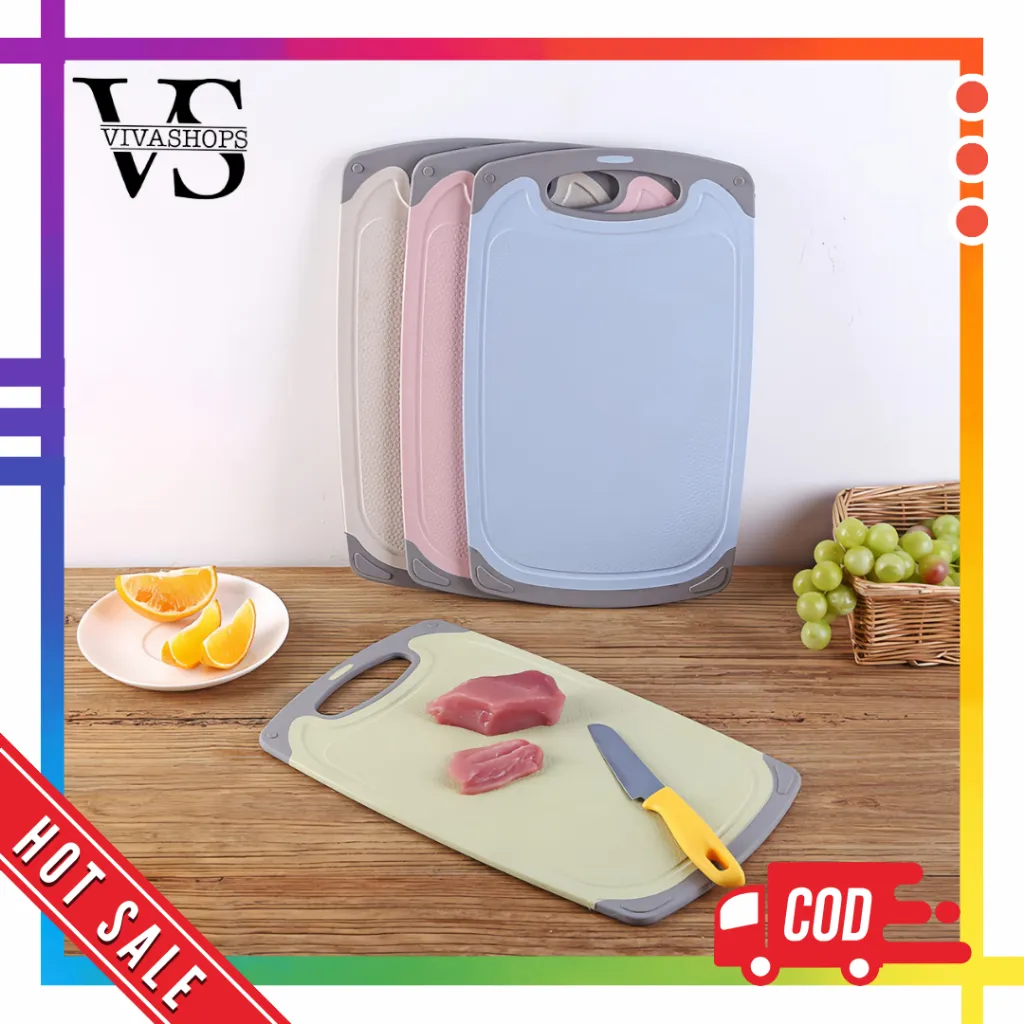 Talenan Tebal Potong Daging Buah Sayur Premiun Jerami Gandu Food Grade