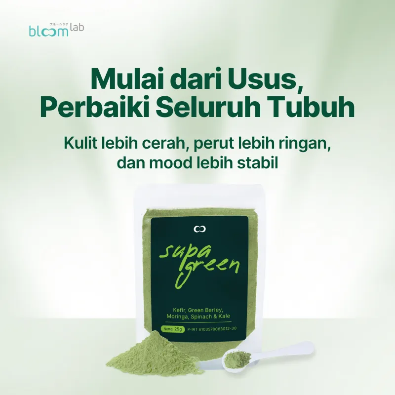 Supagreen Detox Usus Alami untuk Kulit Cerah & Perut Rata | Ukuran 25g