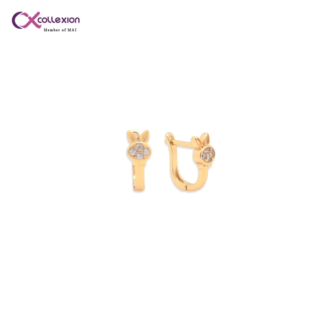 Anting Clip Anak Lapis Emas Collexion Bunny Ear Clip Gold Plated Earring 0861250002