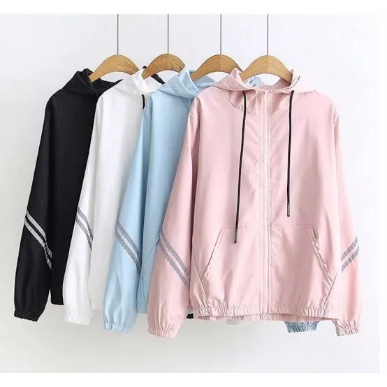 HRL ALFAN - Turbo Jaket Parasut Olahraga Wanita Casual Sport