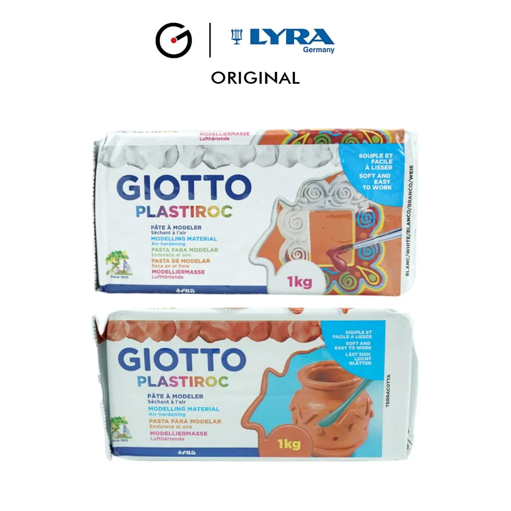 GIOTTO Plastiroc Tanah Liat 1000 G Modelling Material Tekstur Lembut LYR-685500