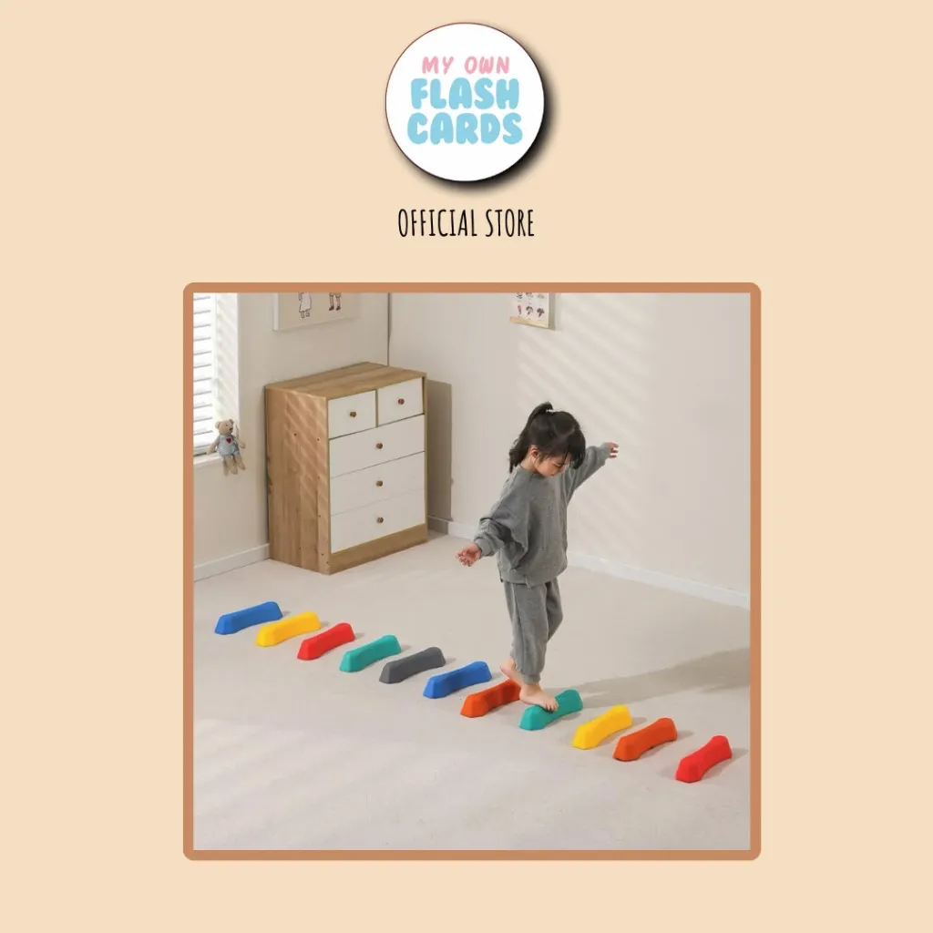 Adventure Balance Beam - Balancing Bridge Interactive Stepping Block - Gross Motor Coordination Therapy Play - Mainan Melatih Keseimbangan dan ketangkasan